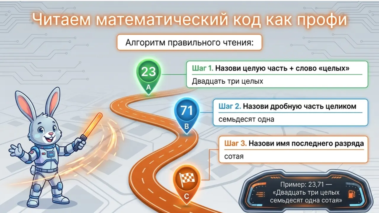 Слайд 4 презентации «Десятичные дроби в умном городе»