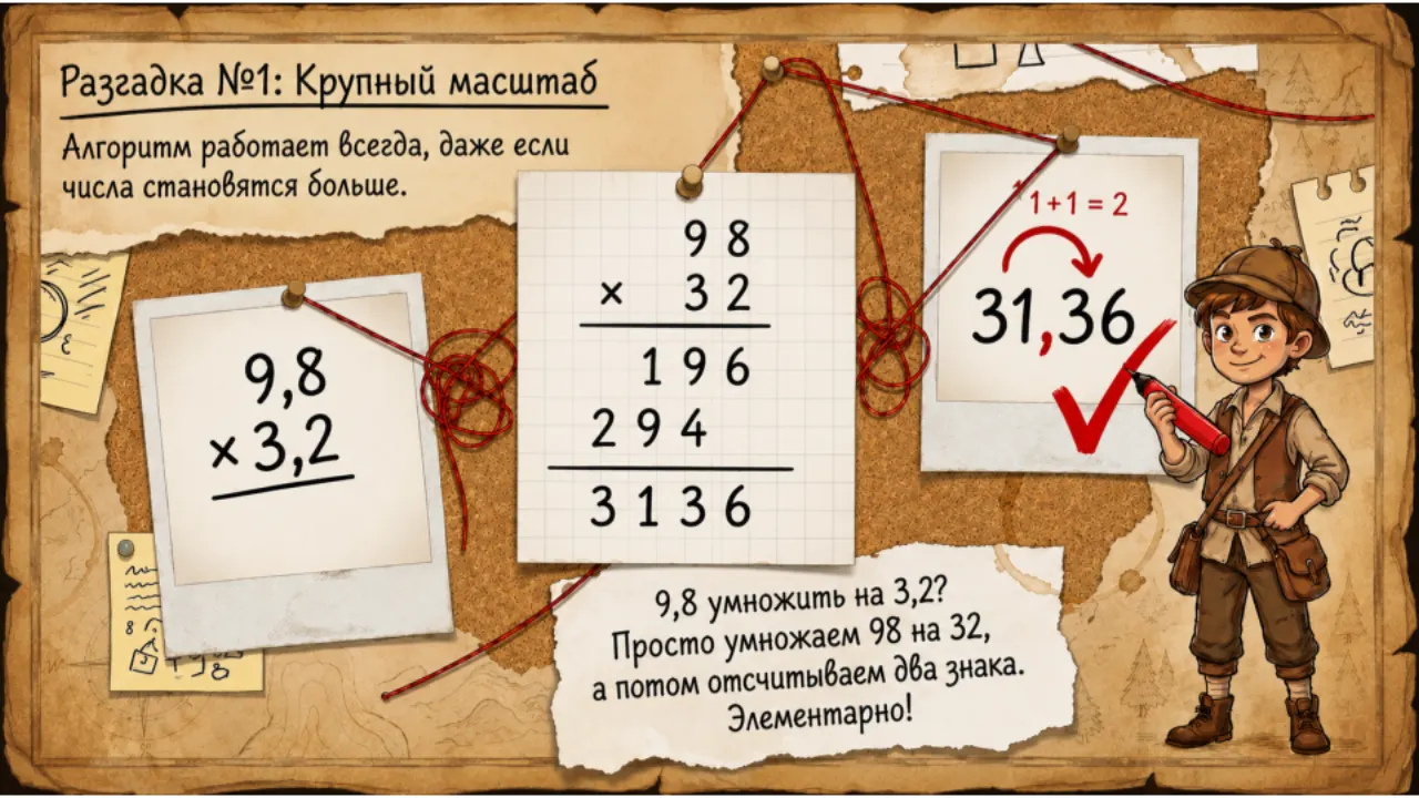 Слайд 2 презентации «Умножение десятичных дробей»